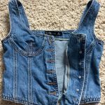 LIONESS  Denim Corset Top Photo 1