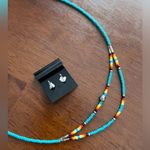 Turquoise necklace and earrings set, Photo 1