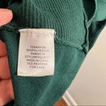 Notations  Crewneck Sweater Green Floral Scarf Attached Photo 8