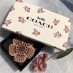Coach  Willow Floral keychain/ Bag Charm Photo 7
