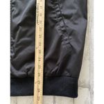 Bernardo Black Bomber Water Resistant Full Zip Ribbed Trim Relaxed Fit Jacket L Photo 7