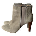 Banana Republic  Boots Womens‎ 8 M Tan Heeled Ankle Booties Neutral Minimalist Photo 0