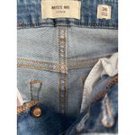 Miss Me Denim Crop Boot Jeans Button Fly Medium Wash Raw Hem Size 26 Photo 3
