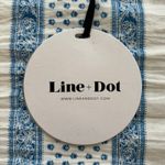 Line and Dot Blue & White Cold Shoulder Top Size Small NWT Photo 4