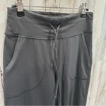 Halara NWOT Gray High Waist Rise Flare Pants Drawstring Pockets Womens Medium Photo 1