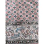 Club 7 Echo Silk Chiffon Scarf Pink Paisley Print Japan Made Boho Vintage Photo 2