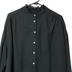 Raquel Allegra Black Gauze Poet Button Photo 1