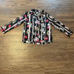 Victoria's Secret Victoria’s Secret Floral and Striped Black White and Pink Pajama Set Size XS Photo 3