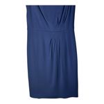Kay Unger Dress Women 2 Navy Blue Sleeveless Sheath Career Cocktail Party Luxury Photo 3