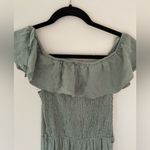 Monteau Monteu jumpsuit, pretty light green neutral color with button top small Photo 4