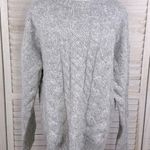 Primark Oversized Cableknit Crewneck Sweater Gray-Medium Photo 0