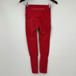Alphalete Revival R6 Leggings Coral Red Size Small Work Out Gym Athletic pull on Photo 4