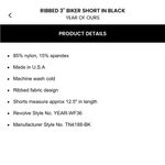 Year of Ours Ribbed Workout Set Black Size XS Photo 2