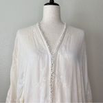 American Eagle  Women’s Medium Boho Crochet Open Front Cardigan Photo 2