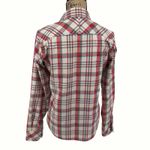 The North Face Womens M Plaid Long Sleeve Button Up Shirt Cream Red Outdoor Photo 3