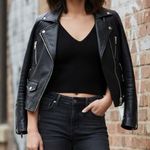 Lululemon  Ribbed Knit Cropped Tank Top Black Photo 0