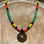 Charming Shark Beaded Glass Pendant Surf Necklace Photo 2