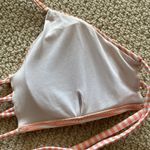 Cupshe Orange Bikini Two Piece Swimsuit Orange Size Medium Floral Striped EUC Photo 10