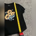 No Boundaries  Black Sunflower Short Sleeve Shirt L Junior’s Photo 4