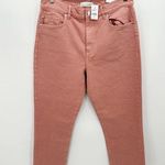 Loft Jeans Women NWT 28/6 Pink The High Waist Straight Leg Cropped Cotton Blend Photo 0