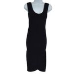 Aura Ruched Bodycon Dress Sz L/XL Ribbed Waffle Shapewar Club Minimalist Travel Photo 1