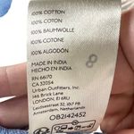 Free People Sundown Print Tunic Mini Dress M Allure Blue Combo Floral Button Tie Photo 10