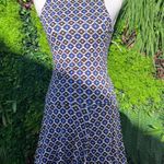 Free People BLUE COMBO CHECK IT DROP WAIST OPEN BACK MINI DRESS SZ XS NWOT Photo 2