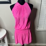 Ramy Brook  Paris sleeveless mini dress in hot Pink small Photo 11