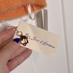 For Love & Lemons NWT Knitwear Gwen Fuzzy Crop Tank - Light Orange Photo 3