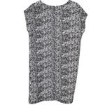 Lila Rose  Black & White Textured Patterned Cap Sleeve Dress w/ Hidden Back Zip Photo 1