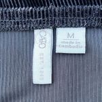 Cato Top Sz M Black Sweetheart Corduroy Rouched 3/4 Sleeve Whimsygoth Romantic Photo 9