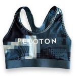 Adidas New Peloton BT H.RDY Sports Medium Support Bra Blue Print Racerback Small Photo 0
