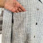 Francesca's Moriah Tweed Light‎ Blue Shacket NWT Photo 7