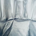 Nanushka Siwa Dress Wrap Long Sleeve Satin Light Blue Size Medium Photo 11