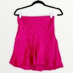 ZARA NWOT   Crinkled Pink Satin Silky Mini Skirt Barbie Bloggers Fav Photo 3