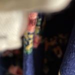 Off the Shoulder Floral Short Sleeved Dress Size L Photo 2