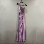 Sherri Hill 55367 Draped One Shoulder Gown Lilac Size 2 Photo 1