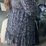 Long sleeve floral dress Purple Size XL Photo 1