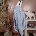 Jun & Ivy  Size Small S Light Blue Multi Colored Dots Knit Sweater Crew Kneck T Photo 7