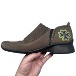 Clarks Vintage Indigo by Women’s 10 Slip-On Boots Brown Leather Square Toe Boho Photo 12