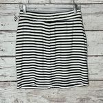 Thread and Supply  Casual Pull On Mini Skirt White/Navy Stripes-Small Photo 1