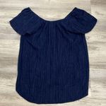 Kona Sol Blue Short Sleeve Tie Back Above the Knee Swim Coverup Dress Size Large Photo 4