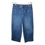 Talbots  Flawless High Waist Wide Crop‎ Jeans Curvy Fit Denim Women Size 12 Photo 4