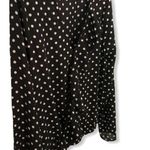 Finn & Grace Faux Wrap Black & Cream Polka Dot Top size Medium Photo 3