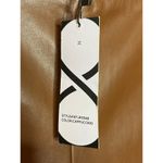 Stoosh  NEW Vegan Leather Large Pants Cappuccino Brown Photo 2