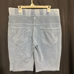 True Religion  Light Blue Shorts with Signature Stitching size L Stretch Photo 3