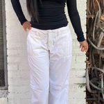 Old Navy Y2K 2000s  low waist white cargo pants size 4 Photo 3