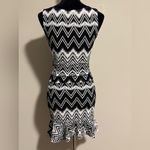 None EUC Unbranded Black and White Geometric Matching Top and Skirt size small Photo 3