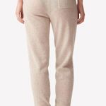 Brodie Cashmere NWT BRODIE- Tapered Cashmere Joggers Oatmeal Casual Sweatpant Athleisure Comfort Photo 1