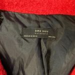 ZARA  Double Breast Fuzzy Red Peacoat Sz XS Photo 8